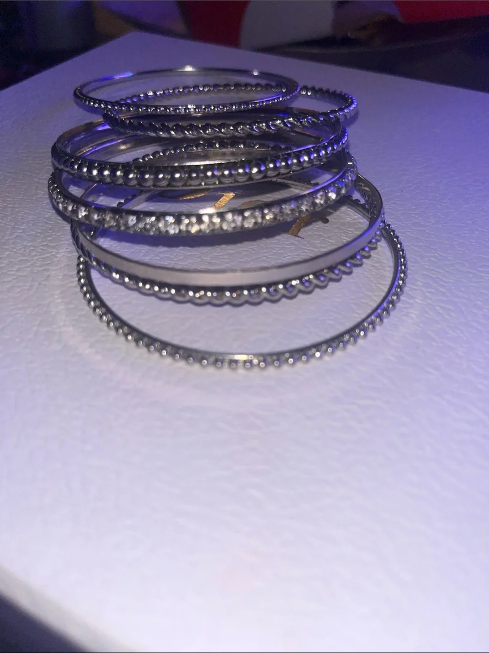 bebe elegant silver